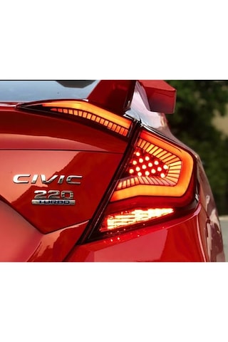 Honda - Civic Fc5 2016-2021 Uyumlu Omurga Led Stop Kırmızı