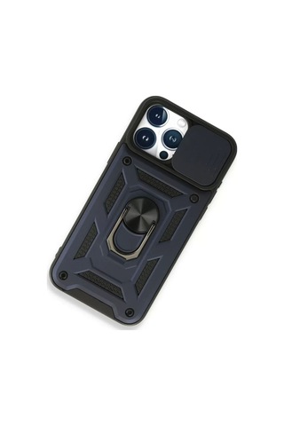 Newface Apple iPhone Uyumlu 15 Pro Max Kılıf Pars Lens Yüzüklü Silikon