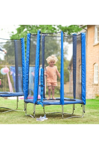 Plum File Korumalı Trambolin - 4 Ft - Mavi Çok Renkli