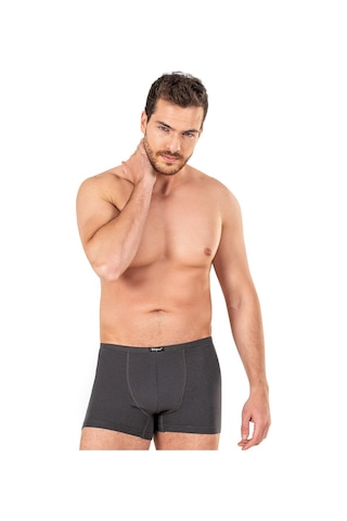 Kompedan Erkek Pamuklu Modal Boxer 11897-Antrasit