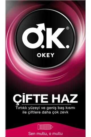 Okey Çifte Haz Prezervatif 40'lı