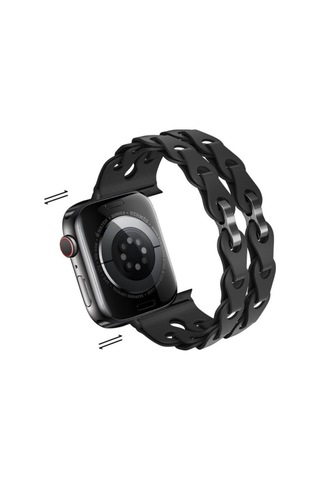 Apple Uyumlu  Watch  10 42mm - 38/40/41mm Kordon Silikon Örgü Ayarlanabilir 2/3/4/5/6/se/7/8/9