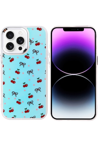 Ardemix İphone Uyumlu 14 Pro Max Kılıf Airbag Tasarımlı Ardx Hadra Kapak - Kelebek Kelebek