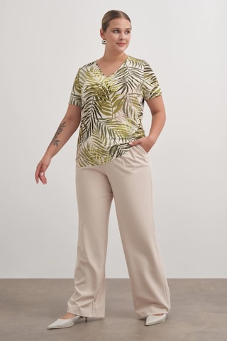 V Yaka Tişört-3046 Yeşil