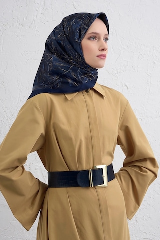 Armine Nostalji Serisi Sura İpek Eşarp 9409ds 81-lacivert