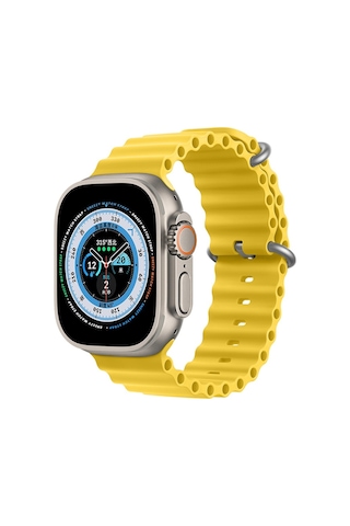 Apple Uyumlu Watch 49 MM Ultra Seri Seaflex Ocean Silikon Kordon