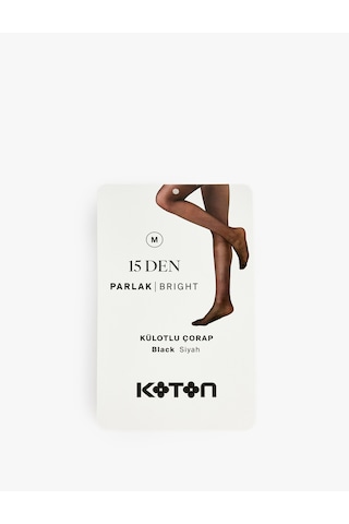 Koton 15 Den Parlak Külotlu Çorap Siyah 7wak80034aa