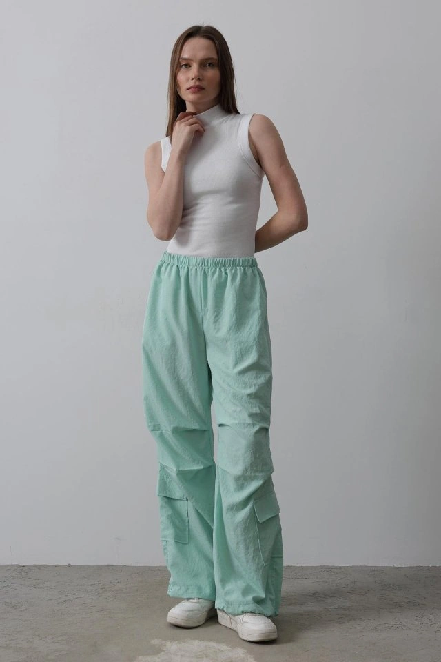 Mythrıva Paraşüt Cargo Pantolon - Mint