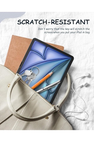 Apple Uyumlu iPad  Air 6 11 Inç 2024 M2 Çip Paperlike Kırılmaz Ekran Koruyucu Kağıt Hissli A2902 A2903