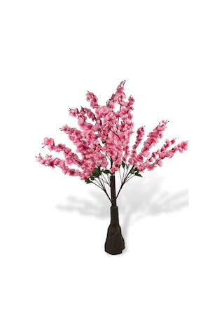 Yapay Ağaç Pembe Japon Kiraz Çiçeği Hazır Gövdeli Bahardalı Ağacı 100cm Sakura Çiçeği