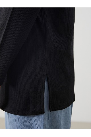 Lcw Modest Siyah Dik Yaka Kadın Tunik