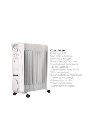 Süsler Sr-5713 13 Dilim Yağlı Radyatör