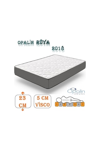 Uzunbebe 140X200 Opalin Rüya Visco Yatak 140*200 Ortopedik Çift Kişilik