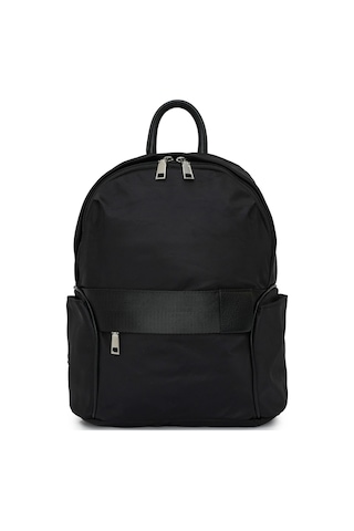 Cambirdge Polo Club Fermuarlı Yan Cepli Kadın Sırt Çantası Mb19 Siyah