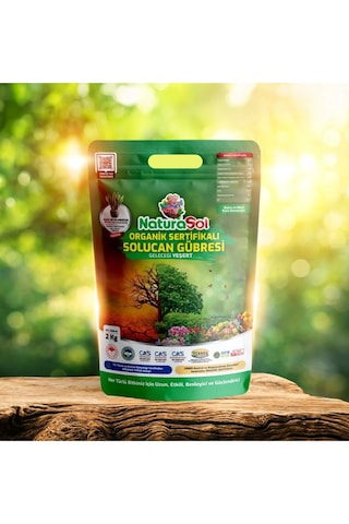 Naturasol Organik Sertifikalı Katı Solucan  Gübresi 1,5 Kg (3 Litre) Sebze-Meyve, Çiçekler, Çim, İç & Dış Mekan, Süs Bitkileri