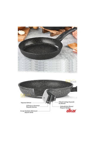 18 Cm Sahan 24 Cm Tava Döküm Yanmaz Yapışmaz Tava Ve Sahan Seti Diğer