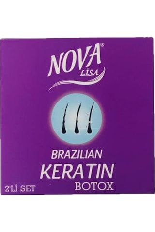 Nova Lisa Mini Brezilya Keratin Özlü Şampuan 100 ML + Keratin 100 ML
