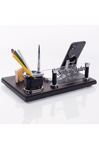 Barselona Ofis Masaüstü İsimlik Seti İş Yeri Masa İsimliği