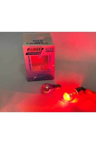 Femex Diadem Kırmızı Çift Duy P21w Bay15d Stop Aydınlatma Femex