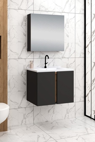 %100 Mdf 65 Cm Lavina Banyo Dolabı Beyaz