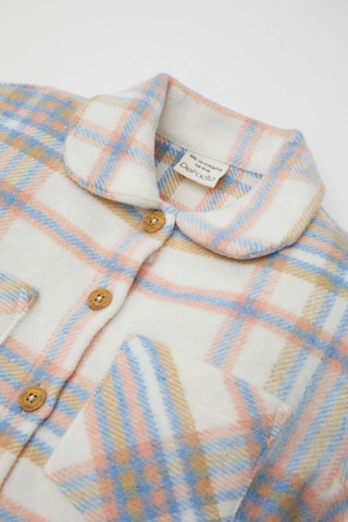 DeFacto Kız Bebek Ekose Desenli Flanel Uzun Kollu Gömlek D3044A524WNBE216 Mavi