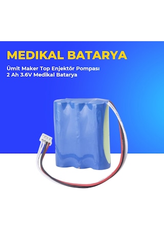 Ümit Maker Top Enjektör Pompası 2 Ah 3.6v Medikal Batarya