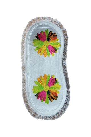 Pembecin Uyku Göz Bandı Maskesi Işık Önleyici Gözlük Maske Bant Eye Mask Çiçekli 1adet Beyaz