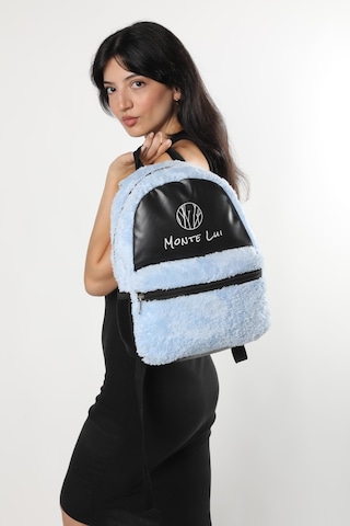Monte Lui Mnt3637 Peluş Sırt Çantası Mavi Çok Renkli