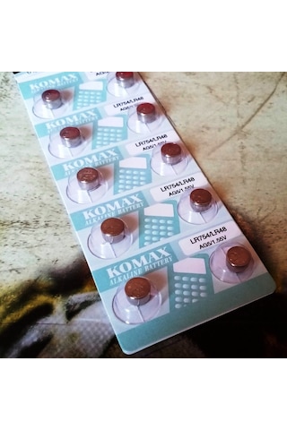 Button Alkalıne Battery Ag Seria Ag 5 Pil Lr754 Pil Sr393 Pil Lr48 Pil Ag5 Pil Saat Pili Yedek Pil