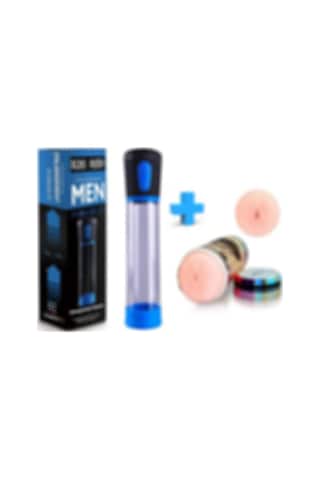 Truva Shop Powerup Men Tam Otomatik Penis Pompası + Aerospace Suni Vajina