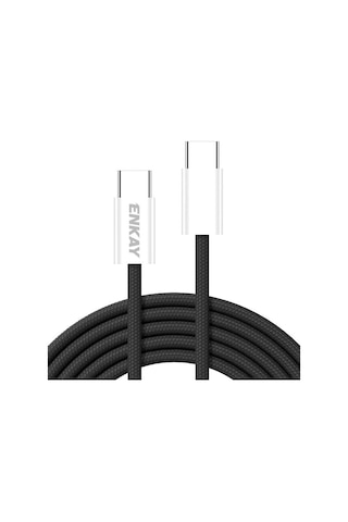 Enkay Cb174 Candy Color 60w Usb-c / Type-c'den Type-c'ye Şarj Veri Kablosu, Uzunluk:1m Kırmızı