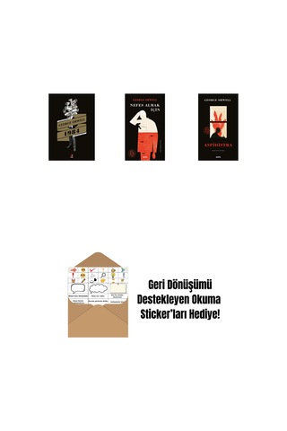1984 + Nefes Almak İçin Ciltli + Aspidistra + Okuma Sticker'ları