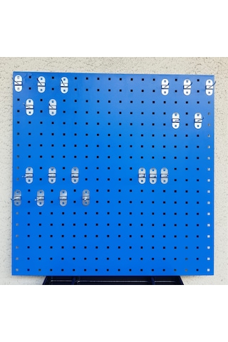 90x90 Cm Delikli Metal Takım Asma Panosu 20 Adet Kanca İle Birlikte 90