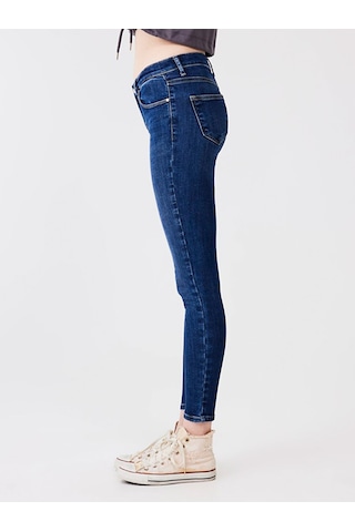 Ltb Tanya X Dar Paça Kadın Jean Pantolon 010095103015704 - 54994 Koyu Mavi