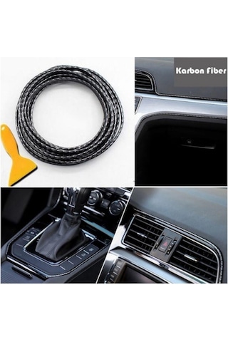 Carmind Karbon Torpido Şerit Fitil 5mt