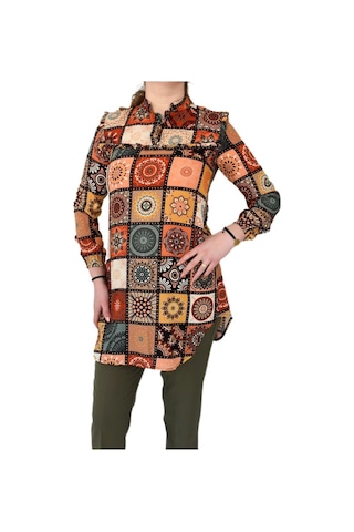 Kadın Etnik Desen Tunik Bgl-St02016