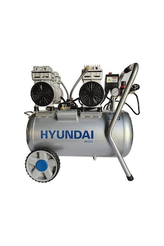 Hyundai HM2050S 50 LT Sessiz Yağsız Hava Kompresörü Gri