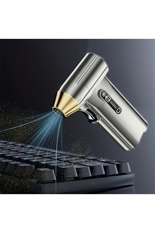 Fochsia Silvery High Speed Portatif Turbo Fan Yeniden Şarj Edilebilir Toz Temizleyici