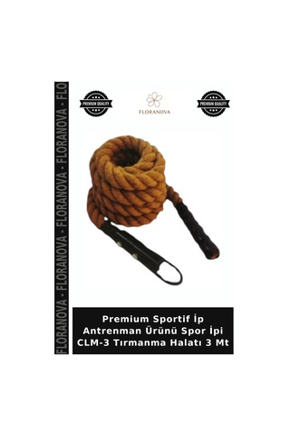 Premium Sportif İp Antrenman Ürünü Spor İpi Clm-3 Tırmanma Halatı 3 Mt