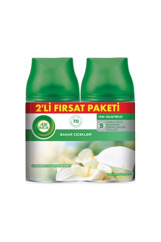 Oda Kokusu Freshmatic Yedek Sprey Bahar Çiçekleri 2 Li Fırsat Paketi