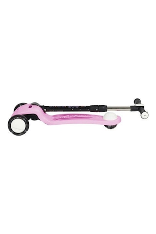 3+ Yaş Pro Scooter Açık Pembe Işıklı 50 Kg Taşıma Kapasiteli Sarı