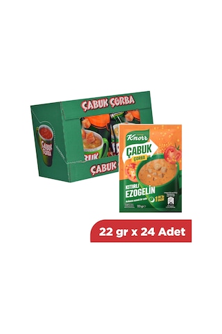 Knorr Çabuk Çorba Kıtırlı Ezo Gelin 22 Gr X 24 Adet
