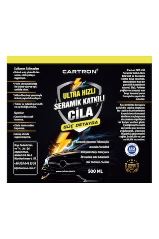 Cartron Ultra Hızlı Cila 500ml