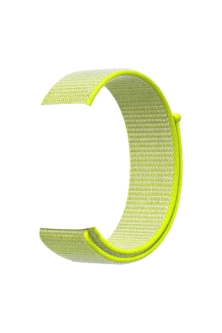 Apple Uyumlu Watch 38-40 Kumaş Kayış - Sarı