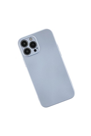 Apple, Uyumlu iPhone 13 Pro Kılıf Nano İçi Kadife Silikon - Sky Blue