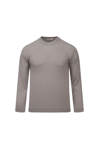 Hatemoğlu Gri Regular Fit Yarım Balıkçı Yaka Rayon Kazak 2977635 Gri