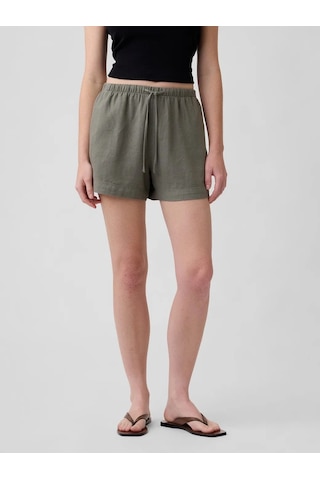 Gap V-lınen 4ın Easy Short Yeşil