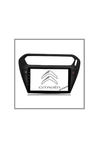 Cıtroen C-elysee Siyah 2012-2023 8 Gb Ram 128 Gb Hafıza Androıd Multımedıa Teyp