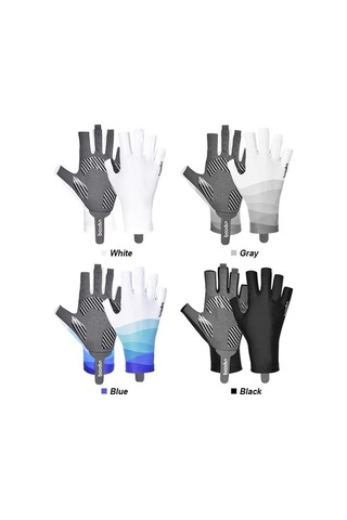 Artfulabode Yürüyüş Yarı Sürüş Sürme Süper Spor Parmak Mekan Koruma Kaymaz İçin Güneş Gri Esnek Eldivenleri Eldivenler Eldivenler Dış Bisiklet Balıkçılık Ea Gri