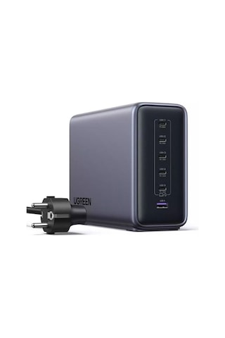 Ugreen Nexode 500w Gan 6 Portlu Hızlı Şarj Cihazı İstasyonu, Pd 3.1 5xusb-c, 1xusb-a, 2m Kablolu, Gri, 55550b